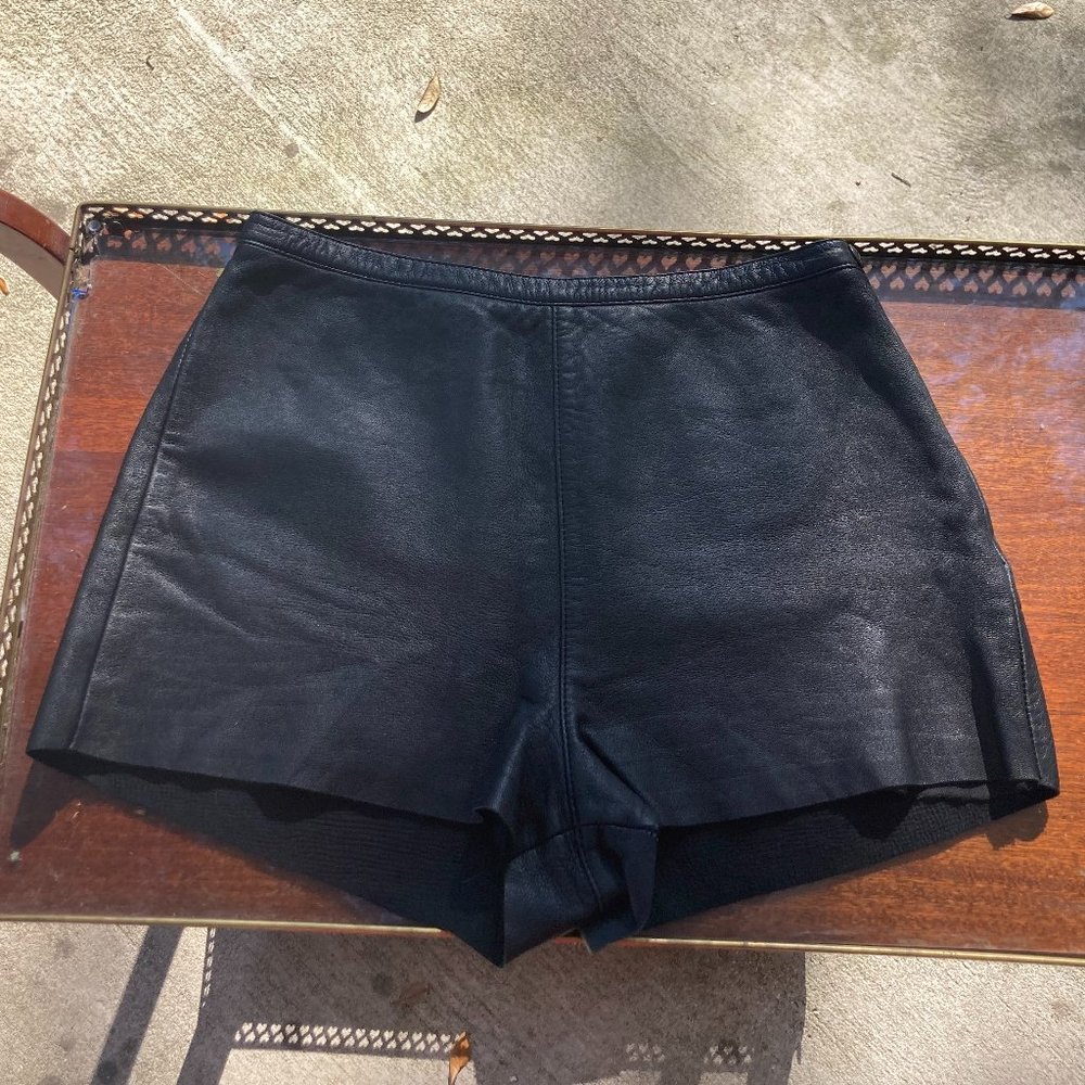 SOLD!!! American Apparel Lambskin Leather Tap Short 28/29